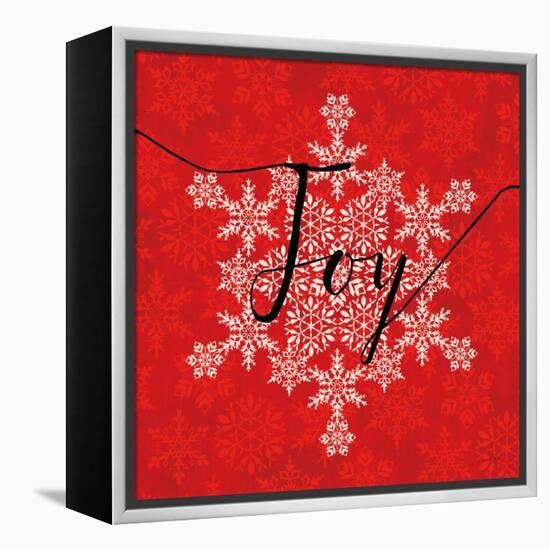 Holiday Charms IV Red-Veronique Charron-Framed Stretched Canvas