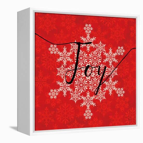 Holiday Charms IV Red-Veronique Charron-Framed Stretched Canvas