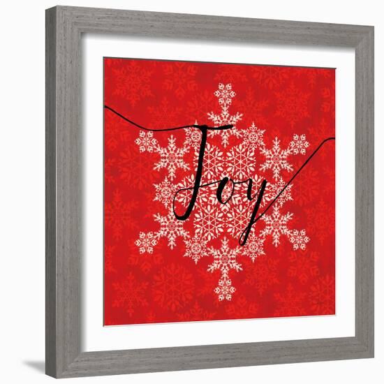 Holiday Charms IV Red-Veronique Charron-Framed Art Print