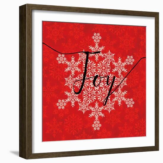 Holiday Charms IV Red-Veronique Charron-Framed Art Print