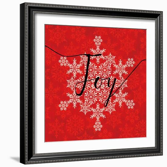 Holiday Charms IV Red-Veronique Charron-Framed Art Print