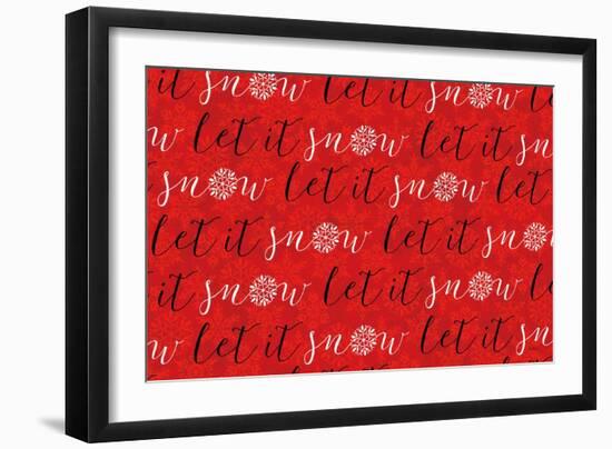 Holiday Charms V Red-Veronique Charron-Framed Art Print