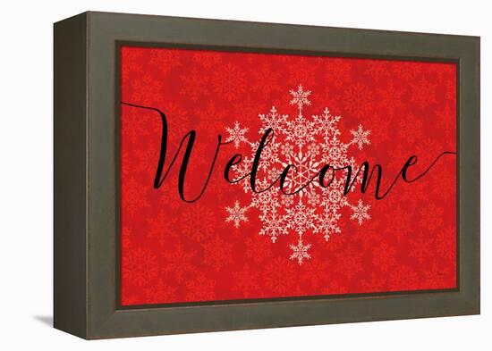 Holiday Charms VI Red-Veronique Charron-Framed Stretched Canvas