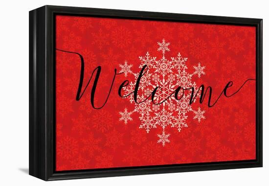 Holiday Charms VI Red-Veronique Charron-Framed Stretched Canvas