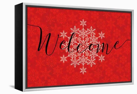 Holiday Charms VI Red-Veronique Charron-Framed Stretched Canvas