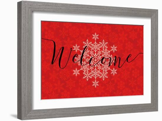 Holiday Charms VI Red-Veronique Charron-Framed Art Print