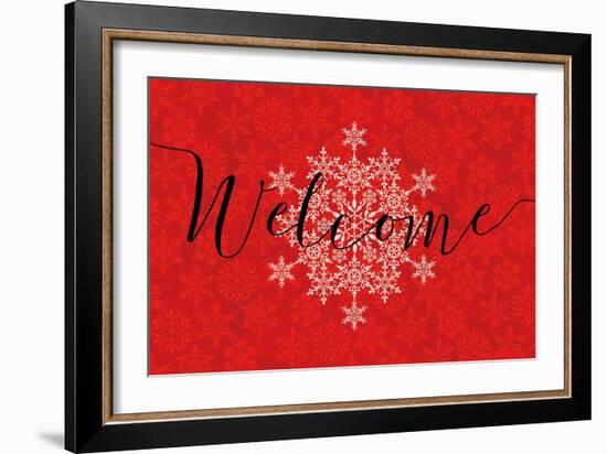 Holiday Charms VI Red-Veronique Charron-Framed Art Print