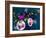 Holiday Cheer - Christmas Dark Ornaments-Stella Chang-Framed Art Print