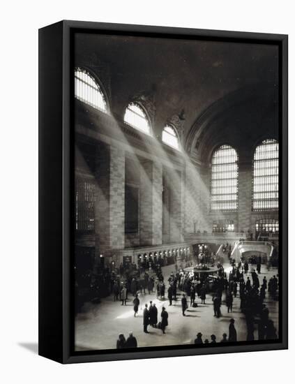 Holiday Crowd at Grand Central Terminal, New York City, c.1920-American Photographer-Framed Premier Image Canvas