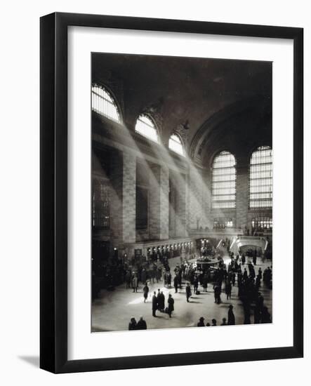 Holiday Crowd at Grand Central Terminal, New York City, c.1920-American Photographer-Framed Photographic Print