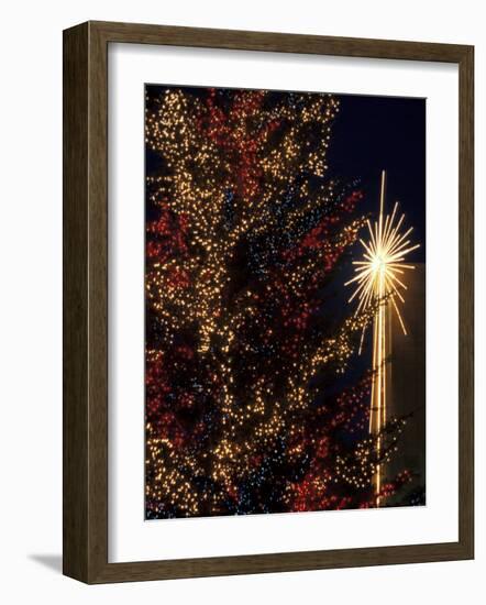 Holiday Decorations at Westlake Center, Seattle, Washington, USA-Jamie & Judy Wild-Framed Photographic Print