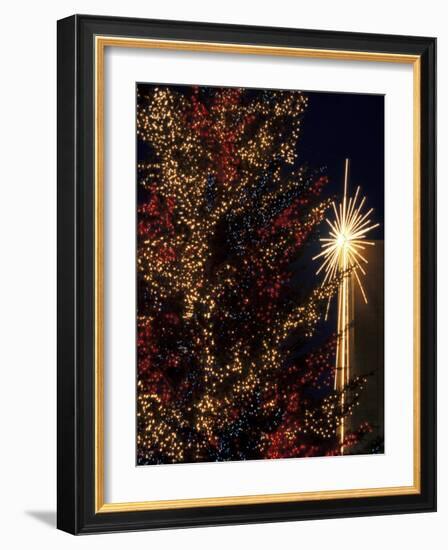 Holiday Decorations at Westlake Center, Seattle, Washington, USA-Jamie & Judy Wild-Framed Photographic Print