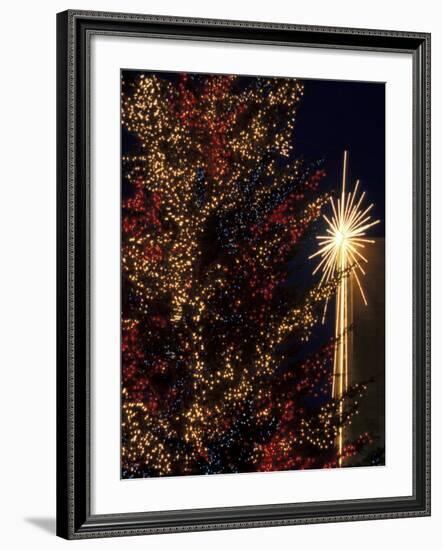 Holiday Decorations at Westlake Center, Seattle, Washington, USA-Jamie & Judy Wild-Framed Photographic Print