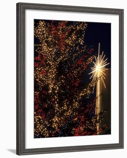 Holiday Decorations at Westlake Center, Seattle, Washington, USA-Jamie & Judy Wild-Framed Photographic Print