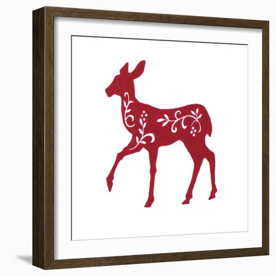 Holiday Deer I-Janice Gaynor-Framed Art Print