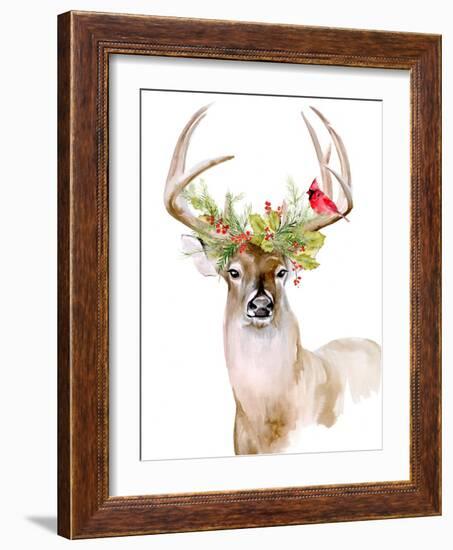 Holiday Deer I-Jennifer Parker-Framed Art Print