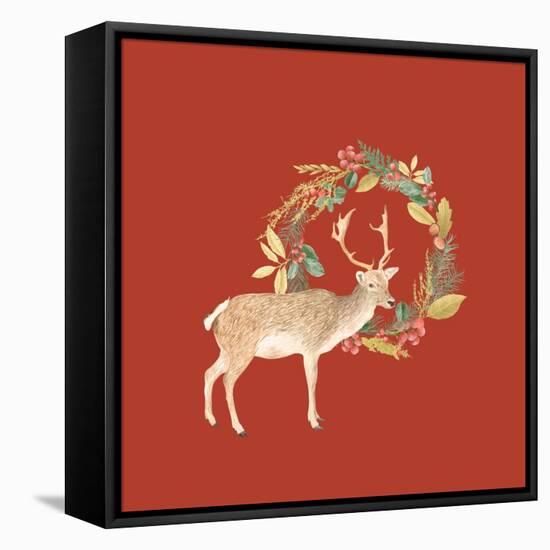 Holiday Deer-Stacy Hsu-Framed Stretched Canvas