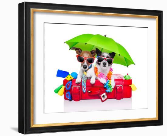 Holiday Dogs-Javier Brosch-Framed Photographic Print