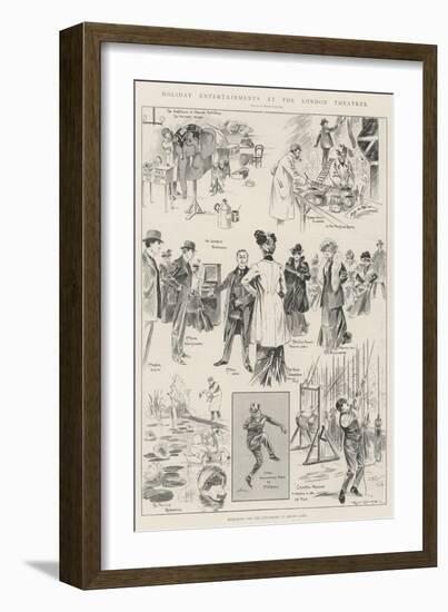 Holiday Entertainments at the London Theatres-Ralph Cleaver-Framed Giclee Print