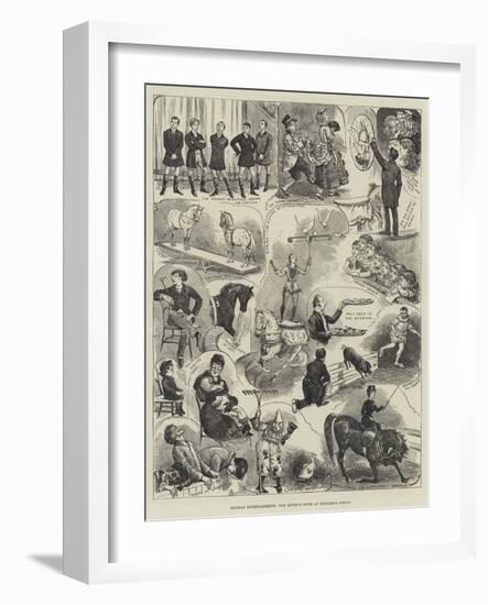 Holiday Entertainments, Our Artist's Notes at Hengler's Circus-Alfred Courbould-Framed Giclee Print