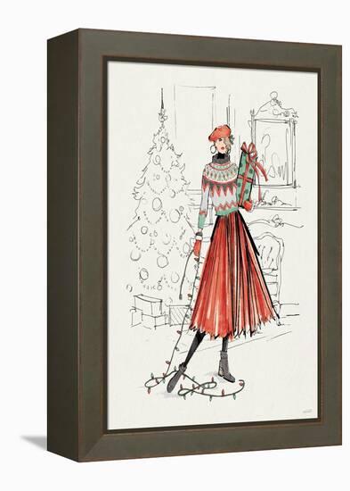 Holiday Fashionistas II-Anne Tavoletti-Framed Stretched Canvas