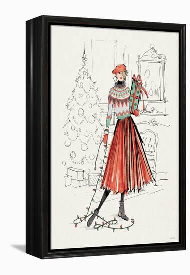 Holiday Fashionistas II-Anne Tavoletti-Framed Stretched Canvas