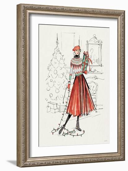 Holiday Fashionistas II-Anne Tavoletti-Framed Art Print