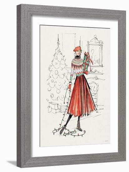 Holiday Fashionistas II-Anne Tavoletti-Framed Art Print