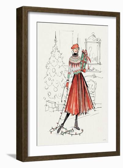 Holiday Fashionistas II-Anne Tavoletti-Framed Art Print