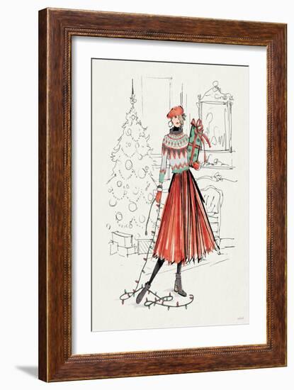 Holiday Fashionistas II-Anne Tavoletti-Framed Art Print