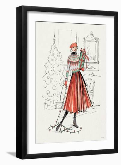 Holiday Fashionistas II-Anne Tavoletti-Framed Art Print