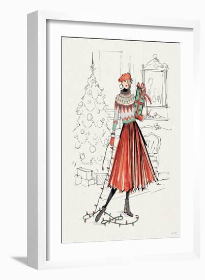 Holiday Fashionistas II-Anne Tavoletti-Framed Art Print