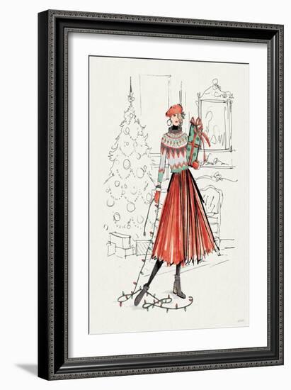 Holiday Fashionistas II-Anne Tavoletti-Framed Art Print