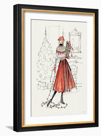 Holiday Fashionistas II-Anne Tavoletti-Framed Art Print