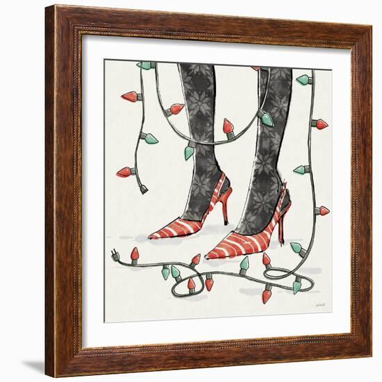 Holiday Fashionistas VII-Anne Tavoletti-Framed Art Print