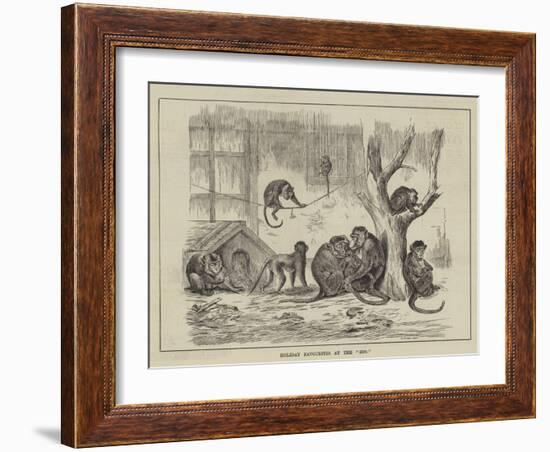 Holiday Favourites at the Zoo-null-Framed Giclee Print