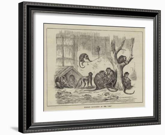 Holiday Favourites at the Zoo-null-Framed Giclee Print