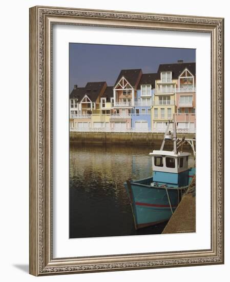 Holiday Flats Overlooking the Port, Deauville, Calvados, Normandy, France-David Hughes-Framed Premium Photographic Print