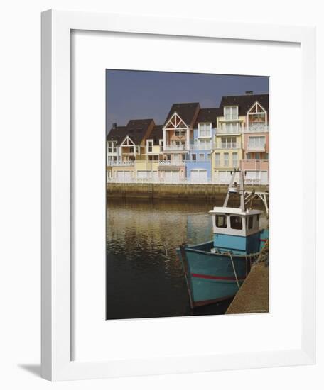 Holiday Flats Overlooking the Port, Deauville, Calvados, Normandy, France-David Hughes-Framed Premium Photographic Print