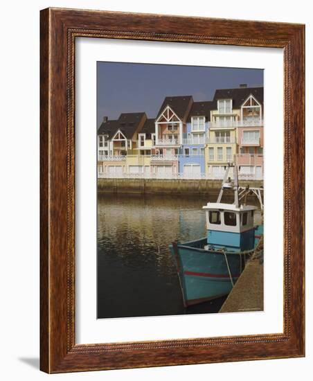 Holiday Flats Overlooking the Port, Deauville, Calvados, Normandy, France-David Hughes-Framed Premium Photographic Print