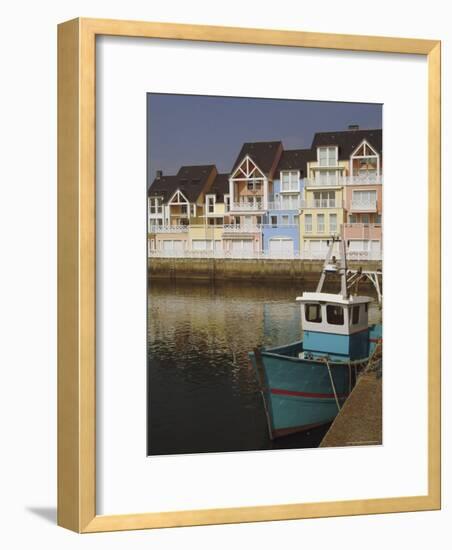 Holiday Flats Overlooking the Port, Deauville, Calvados, Normandy, France-David Hughes-Framed Premium Photographic Print