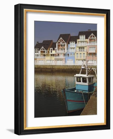 Holiday Flats Overlooking the Port, Deauville, Calvados, Normandy, France-David Hughes-Framed Premium Photographic Print