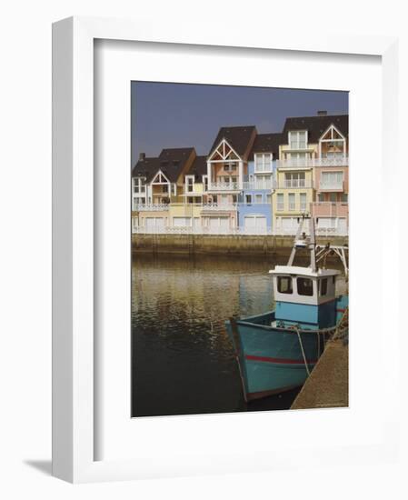 Holiday Flats Overlooking the Port, Deauville, Calvados, Normandy, France-David Hughes-Framed Photographic Print