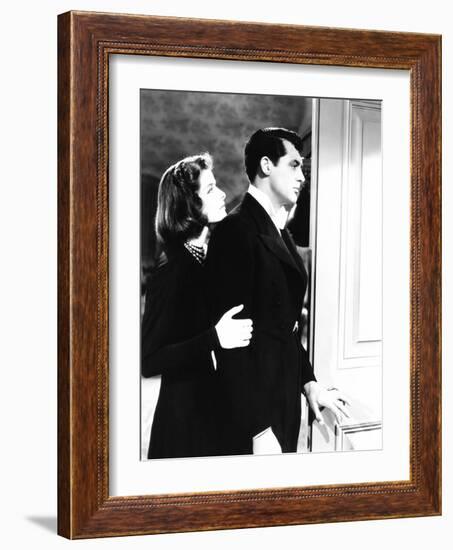 Holiday, from Left: Katharine Hepburn, Cary Grant, 1938-null-Framed Premium Photographic Print