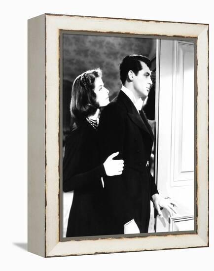 Holiday, from Left: Katharine Hepburn, Cary Grant, 1938-null-Framed Stretched Canvas