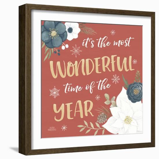 Holiday Garden VIII-Laura Marshall-Framed Art Print