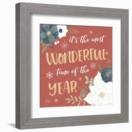 Holiday Garden VIII-Laura Marshall-Framed Art Print