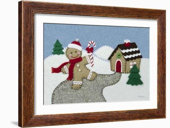 Holiday Gingerbread Man-Betz White-Framed Art Print