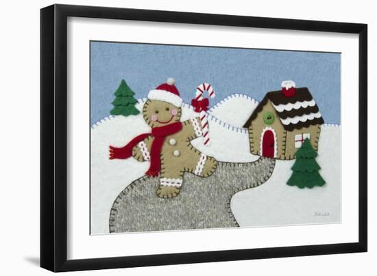 Holiday Gingerbread Man-Betz White-Framed Art Print
