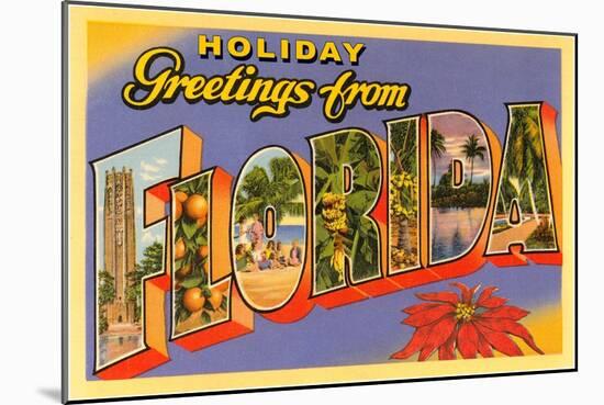 Holiday Greetings from Florida-null-Mounted Art Print